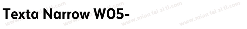 Texta Narrow W05字体转换